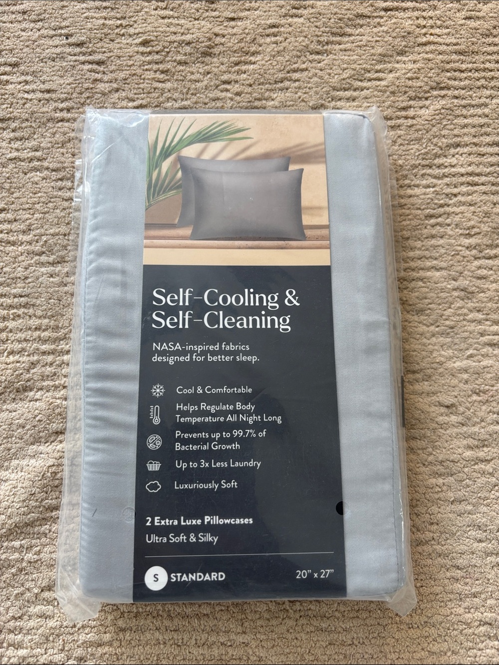 Miracle stone grey Self-Cooling Pillowcases